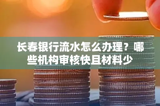 长春银行流水怎么办理?哪些机构审核快且材料少